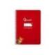 CUADERNO ESPIRAL MARCA LIDERPAPEL DI N A5 PAUTAGUIA TAPA BLANDA 40H 75 GR CUADRO PAUTADO 4MM COLOR ROJO