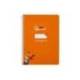 CUADERNO ESPIRAL MARCA LIDERPAPEL DI N A5 PAUTAGUIA TAPA BLANDA 40H 75 GR CUADRO PAUTADO 4MM COLOR NARANJA