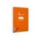 CUADERNO ESPIRAL MARCA LIDERPAPEL DI N A5 PAUTAGUIA TAPA BLANDA 40H 75 GR CUADRO PAUTADO 3MM COLOR NARANJA