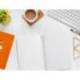 CUADERNO ESPIRAL MARCA LIDERPAPEL DI N A5 PAUTAGUIA TAPA BLANDA 40H 75 GR CUADRO PAUTADO 2,5MM COLOR NARANJA