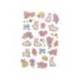 PEGATINAS MARCA IMAGINOVO FLORES Y CONEJOS DE PAPEL 190X104 MM EN BLISTER