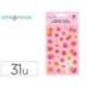 PEGATINAS MARCA IMAGINOVO FLORES ROSAS DE PAPEL 190X104 MM EN BLISTER