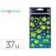 PEGATINAS MARCA IMAGINOVO LUMINOSAS ESTRELLAS CON RELIEVE 190X105 MM EN BLISTER