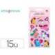 PEGATINAS MARCA IMAGINOVO UNICORNIOS MAGIC DREAMS CON BRILLO 190X105 MM EN BLISTER
