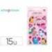 PEGATINAS MARCA IMAGINOVO UNICORNIOS MAGIC DREAMS CON BRILLO 190X105 MM EN BLISTER