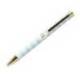 BOLIGRAFO BELIUS PERFECT PICNIC DAY ALUMINIO AZUL CELESTE DORADO TINTA AZULCAJA DE DISEÑO