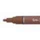 ROTULADOR MARCA LIDERPAPEL ACRYLIC BASE AGUA TODO TIPO DE SUPERFICIE PUNTA REDONDA 3 MM MARRON