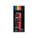 ROTULADOR MARCA LIDERPAPEL ACRYLIC BASE AGUA TODO TIPO DE SUPERFICIE PUNTA REDONDA 3 MM CAJA DE 4 UNIDADES COLORES