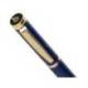 BOLIGRAFO BELIUS SOIREE ALUMINIO AZUL MARINO Y DORADO TINTA AZUL CAJA DE DISEÑO