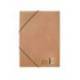 CARPETA MARCA LIDERPAPEL GOMAS DIN A4+ COLOR KRAFT MARRON CARTULINA