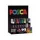ROTULADOR MARCA UNI-BALL POSCA PC5M PINTURA BASE AL AGUA 1,8-2,5 MM EXPOSITOR 36 UNIDADES COLORES SURTIDOS