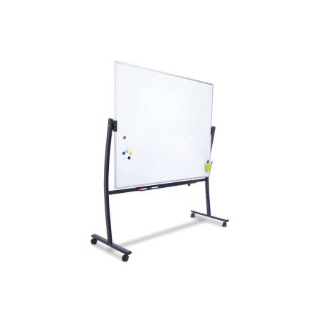 Pizarra Blanca Lacada Magnetica soporte volteable 90x120cm