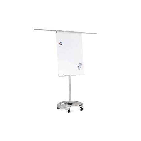 Pizarra Blanca Metalica Magnetica con ruedas incluye 2 brazos laterales 68x104