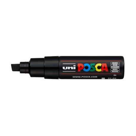 ROTULADOR MARCA UNI POSCA PC-8K MARCADOR DE PINTURA PUNTA BISELADA 8 MM NEGRO