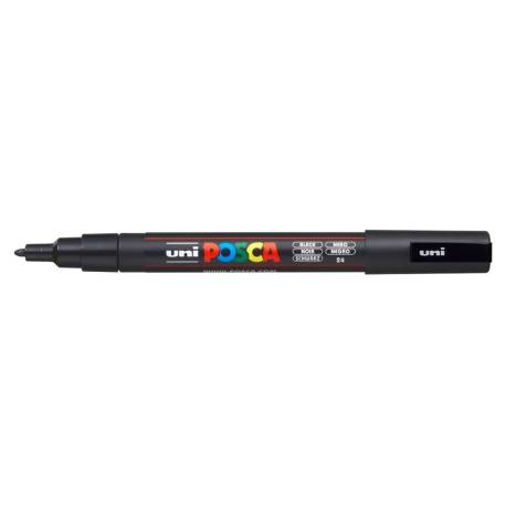 ROTULADOR MARCA UNI POSCA PC-3M MARCADOR DE PINTURA PUNTA CONICA 0,9-1,3 MM NEGRO
