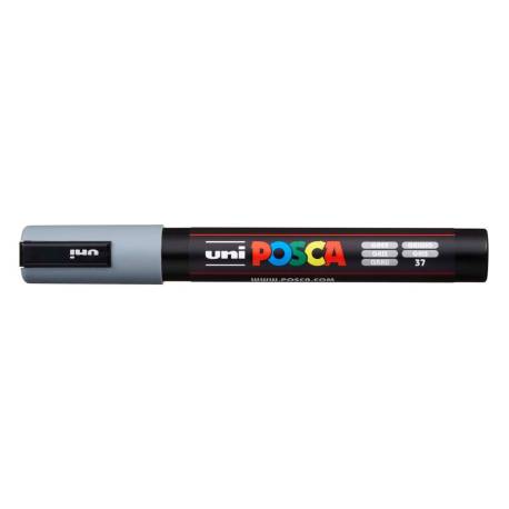 ROTULADOR MARCA UNI POSCA PC-5M GRIS