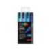 ROTULADOR MARCA UNI POSCA PC-5M/4C ESTUCHE DE 4 UNIDADES COLORES AZULES SURTIDOS