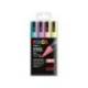 ROTULADOR MARCA UNI POSCA PC-5M/4C ESTUCHE DE 4 UNIDADES COLORES PASTEL SURTIDOS