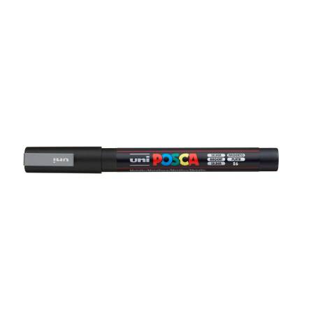 ROTULADOR MARCA UNI POSCA 0,9 - 1,3 MM PC-3M PLATA
