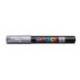 ROTULADOR MARCA UNI POSCA 0,7 MM PC-1M PLATA