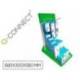 REGLETA MARCA Q-CONNECT ENCHUFE MULTIPLE EXPOSITOR DE SOBREMESA CON 10 UNIDADES SURTIDAS 680X300X580 MM