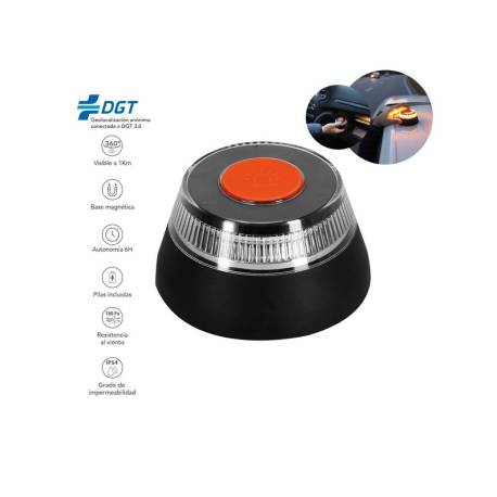 LUZ DE EMERGENCIA V16 GEOLOCALIZADA MARCA KERSHAW HOMOLOGADA DGT COLOR NEGRO