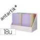 CUADERNO CON GOMILLA MARCA ANTARTIK NOTE TAPA DURA Y BLANDA BICOLOR EXPOSITOR DE 18 UNIDADES SURTIDAS