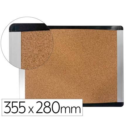 PIZARRA CORCHO MARCA BI-OFFICE INKA RECICLADO MARCO DE ALUMINIO 355X280 CM