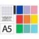 CUADERNO ESPIRAL MARCA LIDERPAPEL A5 MICRO WITTY TAPA DURA 120H 90GR CUADRO 5MM 5 BANDAS 6 TALADROS COLORES SURTIDOS