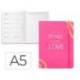 AGENDA ESCOLAR ANTARTIK 25-26 ENCUADERNADA GO! SIMIL PIEL FUCSIA SEMANA VISTA DIN A5 BILINGÜE PAPEL FSC 80 GR