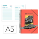 AGENDA ESCOLAR LIDERPAPEL 25-26 ESPIRAL CARS NEGRO DIA PAGINA A5 BILINGÜE PAPEL FSC 80 GR