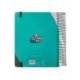 AGENDA ESCOLAR ANTARTIK 25-26 ESPIRAL FUN DAY TURQUESA DIA PAGINA DIN A5 BILINGÜE PAPEL FSC 80 GR