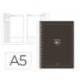 AGENDA ESCOLAR MARCA ANTARTIK 25-26 ESPIRAL ESSENTIALS NEGRO DIA PAGINA A5 BILINGÜE PAPEL FSC 80 GR