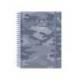 AGENDA ESCOLAR LIDERPAPEL 25-26 ESPIRAL PATTERNS MILITAR GRIS DIA PAGINA DIN A5 BILINGÜE PAPEL FSC 80 GR