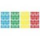 GOMETS MARCA LIDERPAPEL FIGURAS SURTIDAS BOLSA DE 12 HOJAS FIGURAS GEOMETRICAS MEDIANAS COLORES SURTIDOS