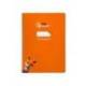 CUADERNO ESPIRAL MARCA LIDERPAPEL DI N A4 PAUTAGUIA TAPA BLANDA 80H 75 GR CUADRO PAUTADO 3MM COLOR NARANJA