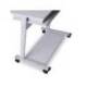 MESA ORDENADOR MARCA ROCADA RD-9100 SISTEMA BLOQUEO CON RUEDAS ESTRUCTURA METALICA CON BANDEJA TECLADO EXTRAIBLE