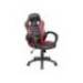 SILLA MARCA ROCADA GAMING CON BRAZOS FIJOS BASE NYLON CON RUEDAS BASCULANTE SIMILPIEL NEGRO/ROJO 480X490X1060-1160