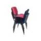 SILLA MARCA ROCADA CONFIDENTE ESTRUCTURA METALICA ASIENTO TELA IGNIFUGA BURDEOS 570X410X810 MM