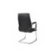 SILLA MARCA ROCADA CONFIDENTE BRAZOS FIJOS ESTRUCTURA CROMADA ASIENTO Y RESPALDO TAPIZADO SIMILPIEL NEGRO
