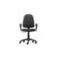 SILLA ROCADA DE OFICINA BRAZOS FIJOS BASE NYLON RESPALDO Y ASIENTO TELA IGNIFUGA COLOR GRIS