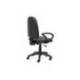 SILLA ROCADA DE OFICINA BRAZOS FIJOS BASE NYLON RESPALDO Y ASIENTO TELA IGNIFUGA COLOR GRIS
