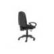 SILLA MARCA ROCADA DE OFICINA BRAZOS FIJOS BASE NYLON RESPALDO Y ASIENTO TELA IGNIFUGA NEGRO