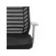SILLA MARCA ROCADA DE OFICINA BRAZOS REGULABLES ESTRUCTURA GRIS RESPALDO MALLA Y ASIENTO TELA IGNIFUGA NEGRO