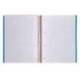 CUADERNO ESPIRAL MARCA LIDERPAPEL A4 MICRO THINK TAPA PLASTICO 140H 80 GR CUADRO 5MM 5 BANDAS 4 TALADROS 4