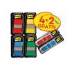 BANDERITAS SEPARADORAS MARCA POST-IT 680 DISPENSADOR 50 HOJAS 4 COLORES SURTIDOS + 2 DISPENSADORES 684 FLECHA 2