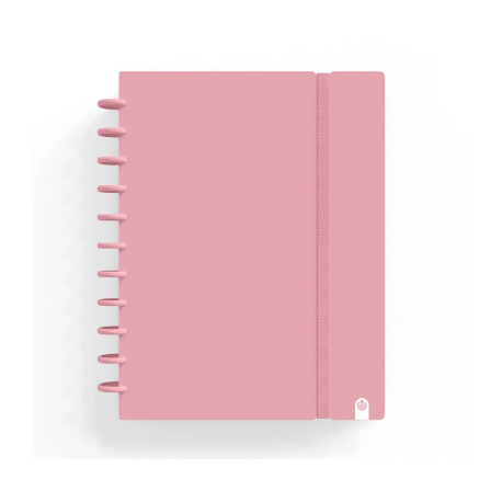 CUADERNO CARCHIVO INGENIOX FOAM A4 80H CUADRICULA ROSA PASTEL