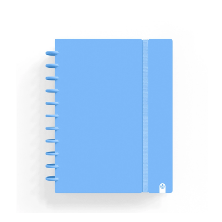 CUADERNO CARCHIVO INGENIOX FOAM A5 80H CUADRICULA AZUL PASTEL