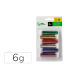 PURPURINA LIDERPAPEL BIODEGRADABLE FANTASIA BOTE DE 6 GR COLORES METALICOS SURTIDOS BLISTER DE 6