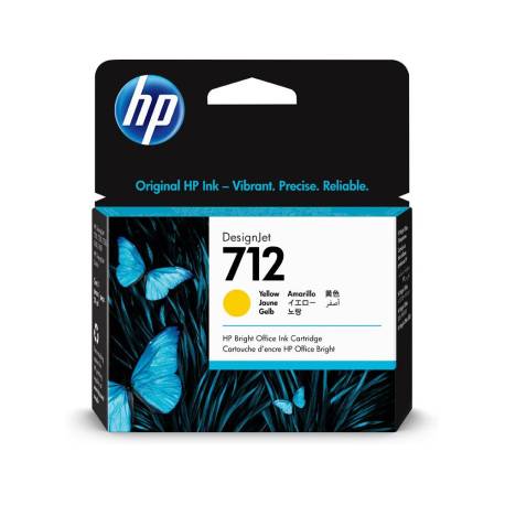 INK-JET HP 712 T210/230/250/630/650 COLOR AMARILLO 3ED69A